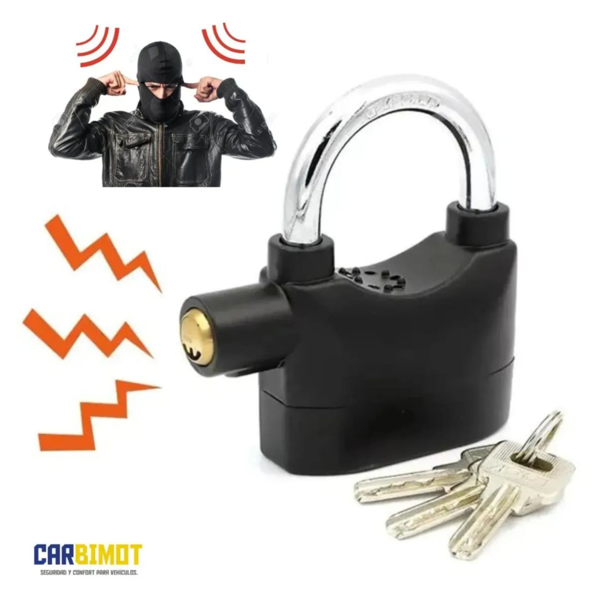 MOVI - Candado Antirrobo con Alarma