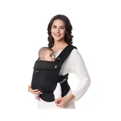 MOMCOZY - Portabebé 3 en 1 - Malla Negro -