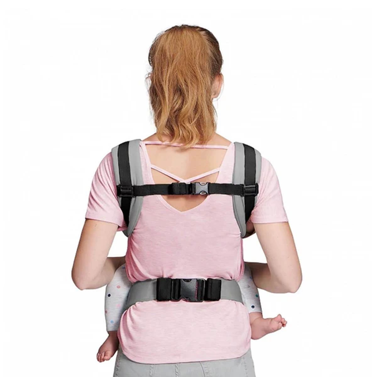 KINDERKRAFT - Portabebés Nino - Confetti Gris - Kinderkraft