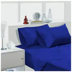 KEYHOME - Sabana Unicolor 1 Plaza 144 Hilos - Color Azul