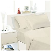 Sabana Unicolor King 144 Hilos - Color Beige - Color Beige