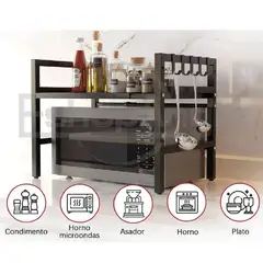 GENERICO - Estante Repisa Extensible Horno Microondas Organizador Rack