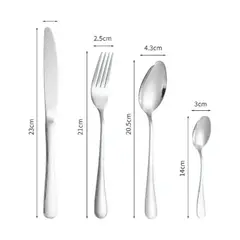GENERICO - Juego De Cubiertos 16 Piezas Acero Inoxidable