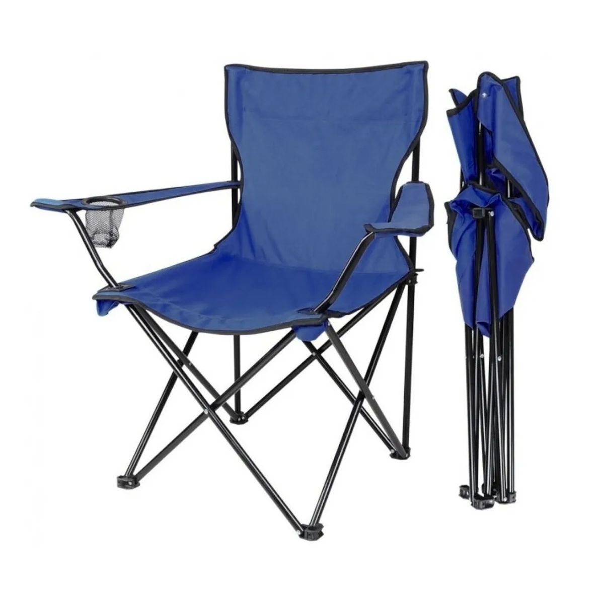 Silla Plegable Xl Playa Campin Con Funda Color azul Marino, marca MORLAN - Foto Principal