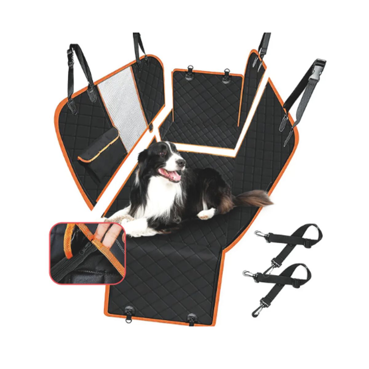 GENERICO - Funda Protector Asiento Auto Mascotas Impermeable 5 en 1 Universal