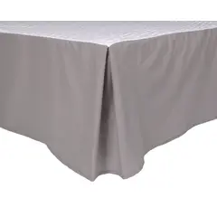 KEYHOME - Faldón 2 Plazas 144 Hilos - Color Gris