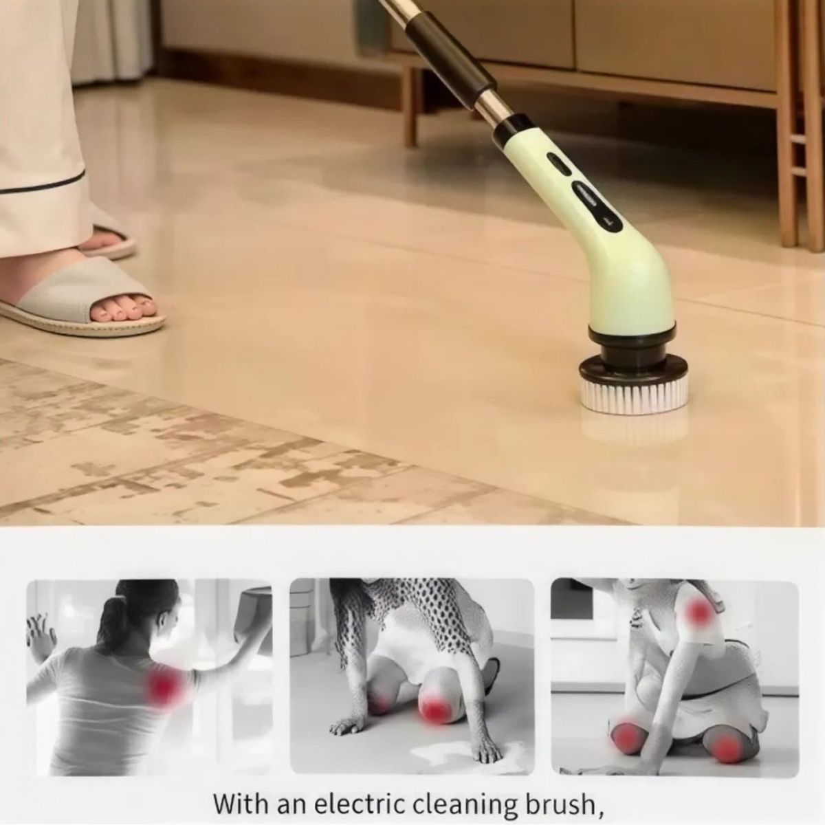 MOVI - CEPILLO DE LIMPIEZA INALÁMBRICO 9 EN 1, RECARGABLE