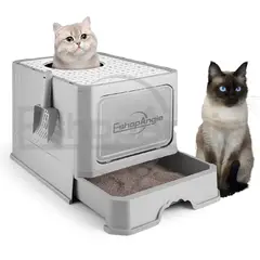 GENERICO - Arenero Gato Cerrado Baño Sanitario Con Tapa Y Pala