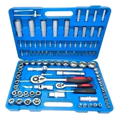 GENERICO - Set Caja De Dados Juego Herramientas 108 Piezas Azul