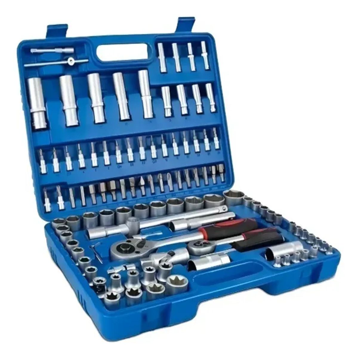 GENERICO - Set Caja De Dados Juego Herramientas 108 Piezas Azul