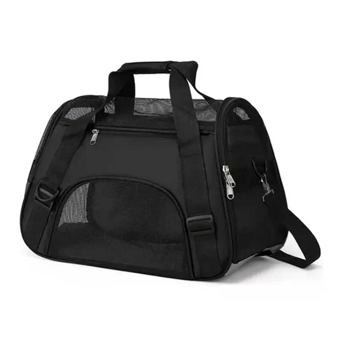 GENERICO - Bolso Transportador Respirable Para Mascotas Pequeñas color  negro
