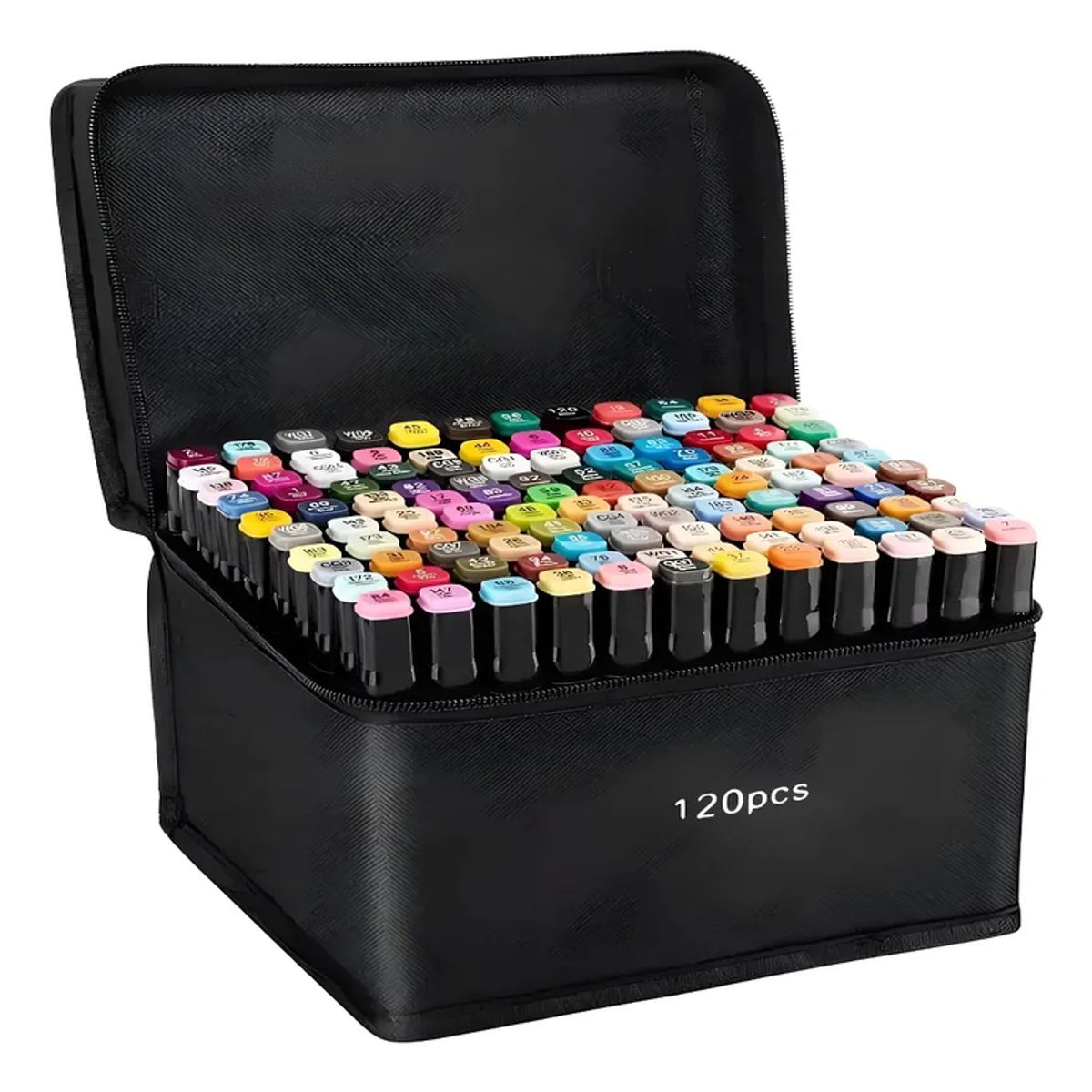 GENERICO - set de  120 marcadores plumones de colores doble punta