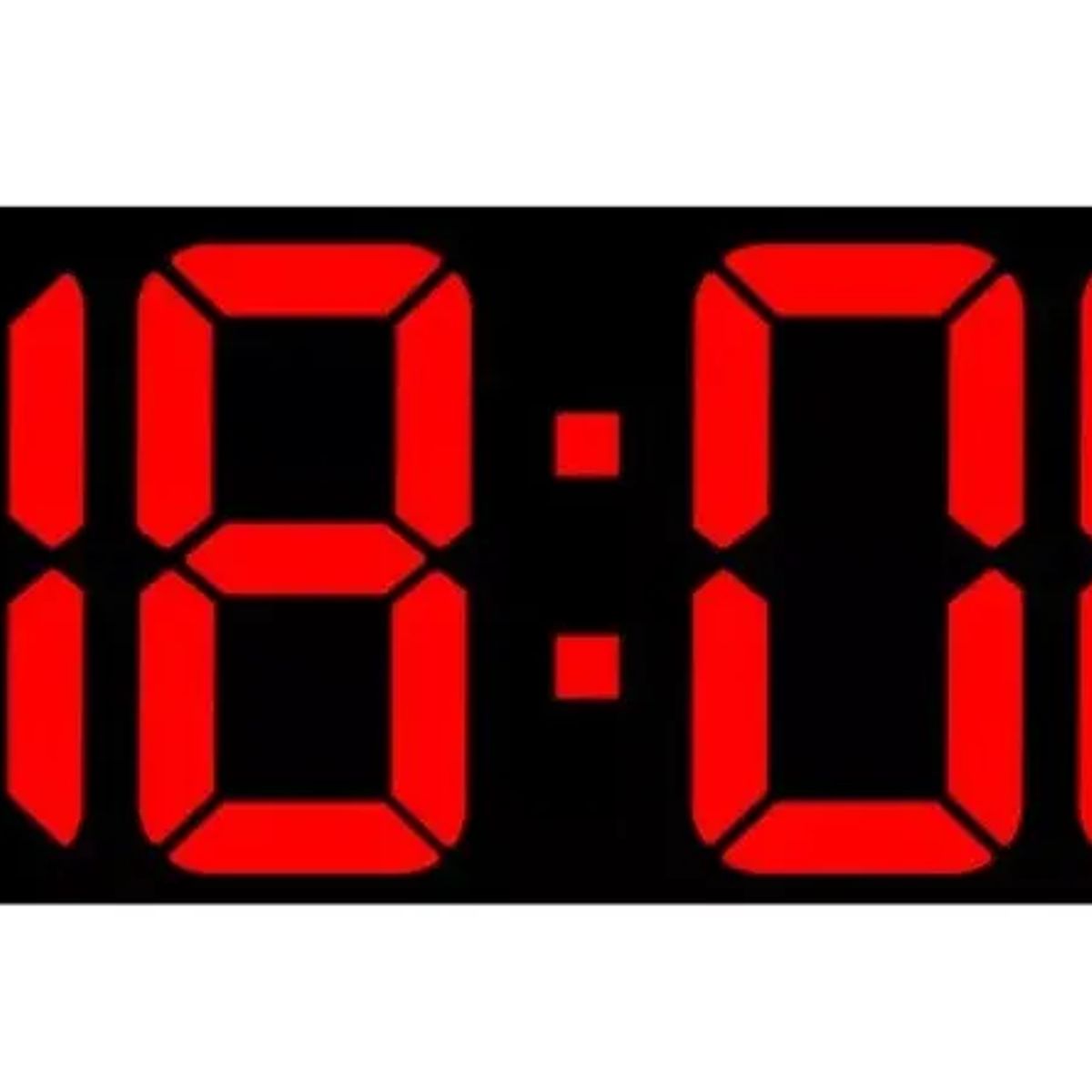 GENERICO - Reloj Despertador Digital Led De Escritorio Despertador Con Color NegroRojo
