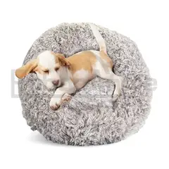 GENERICO - Cama Perro Mascota Antiestres Felpa Confortable 67cm