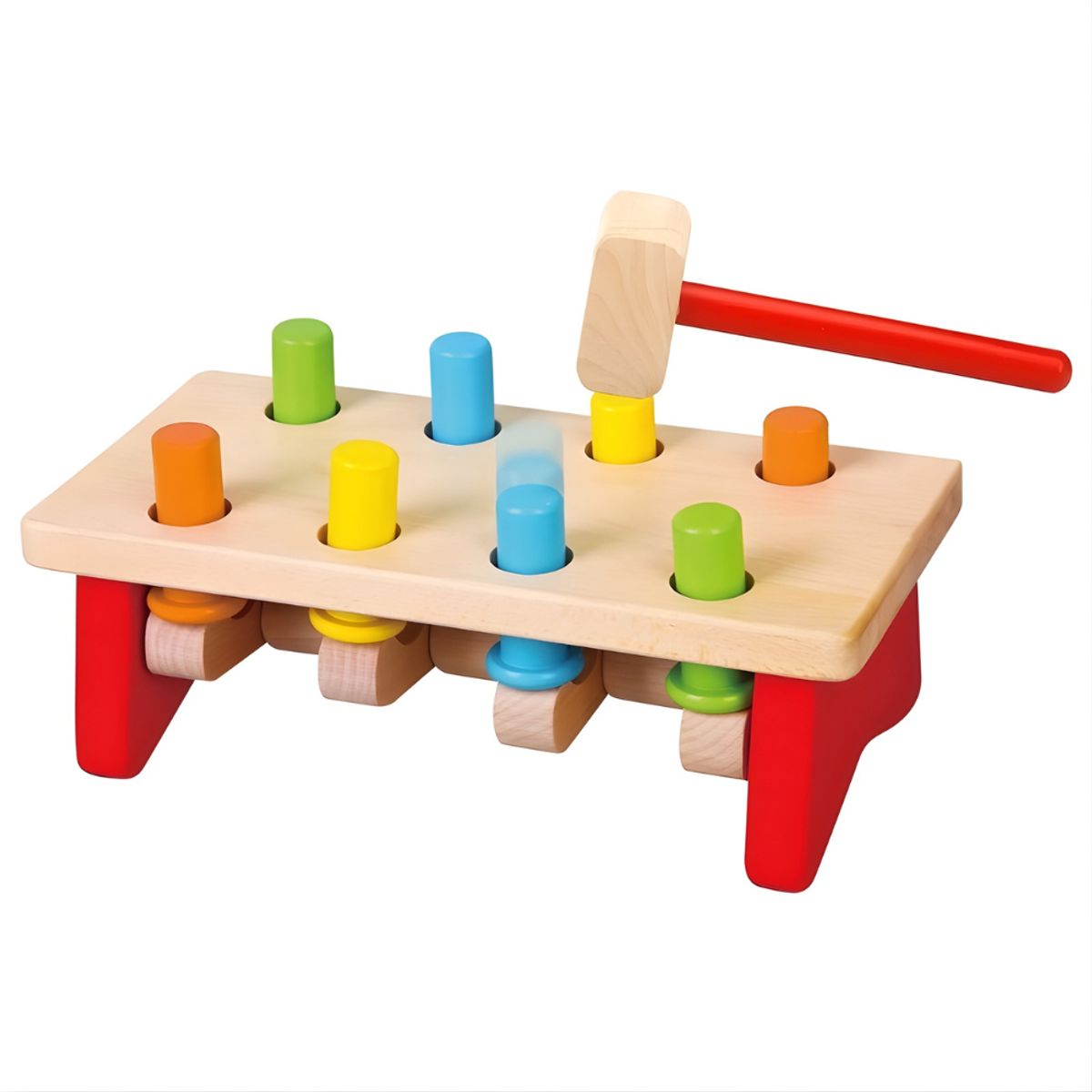 ABC - Martillo Grande Montessori de Madera Educativo