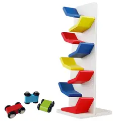 ABC - Pista de Autos de Madera Montessori con Autos Educativa