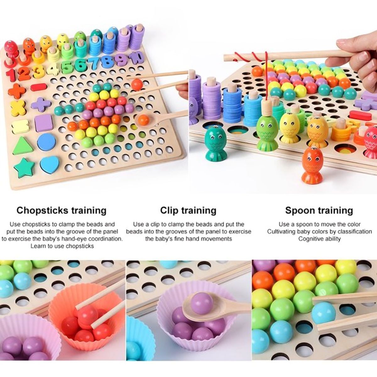 GENERICO - Tablero Clasificacion 6 en 1 Madera