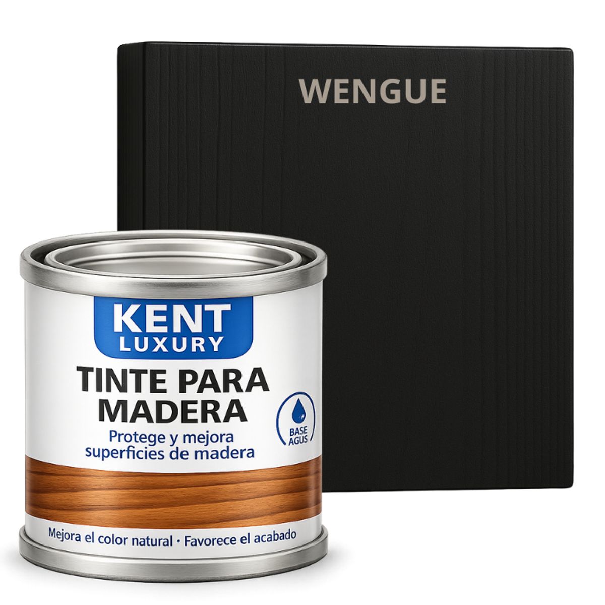 KENT - TINTE DE MADERA ORGANICO - EXTRACUBRIENTE BASE AGUA. - 720 G - WENGUE