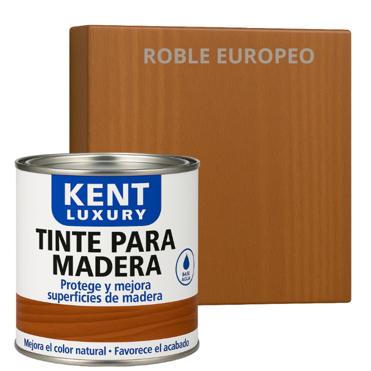 KENT - TINTE DE MADERA ORGANICO - EXTRACUBRIENTE BASE AGUA. - 1.5 KL ROBLE EUROPEO