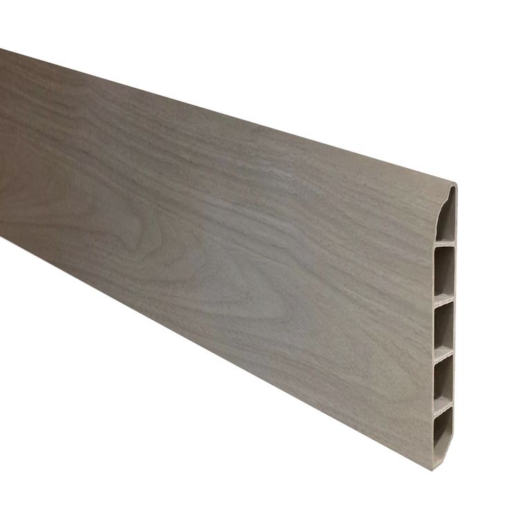 Guardapolvo PVC 24mt x 6cm 12mm Gris moka