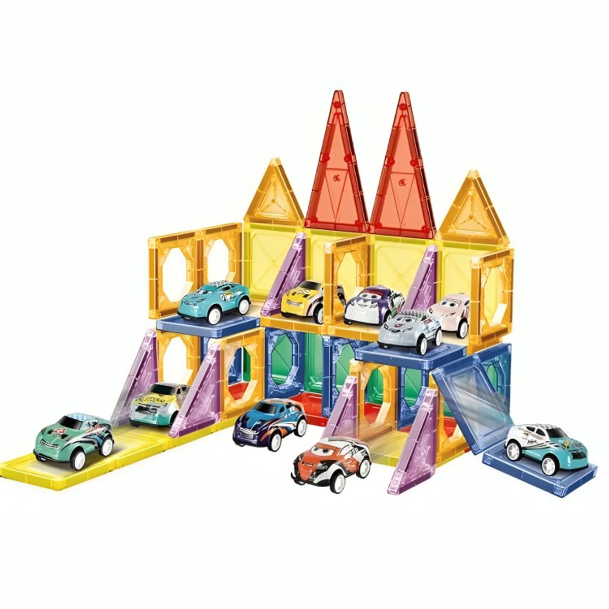 GENERICO - Bloque Magnetico Packing y Autos 68pcs