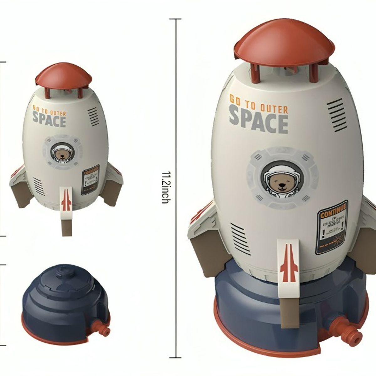 GENERICO - Cohete Volador Rociador Agua Juguete Verano