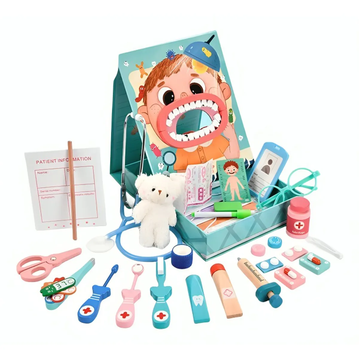 GENERICO - Maleta Juego Dentista Madera