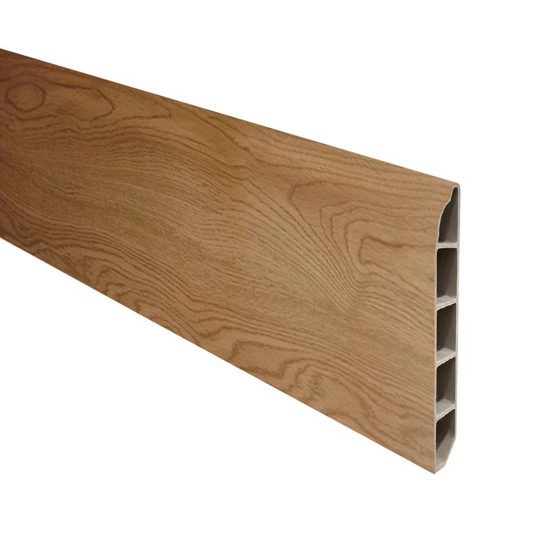Guardapolvo Piso SPC, Roble Soft, 2,4mt x 6cm, 12mm
