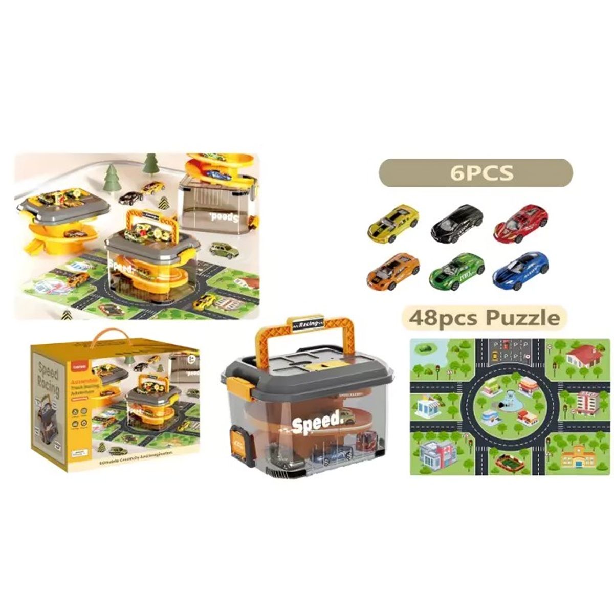 GENERICO - Maleta Pista Garaje con Autitos