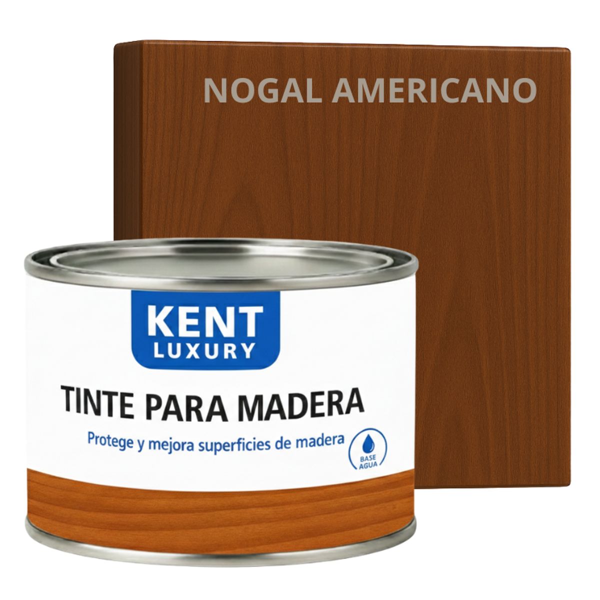 KENT - TINTE DE MADERA ORGANICO - EXTRACUBRIENTE BASE AGUA. - 2.3 KL NOGAL AMERICANO