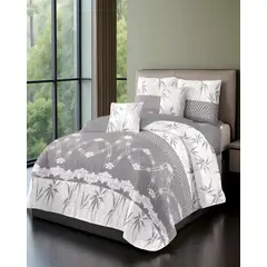 GENERICO - CUBRECAMA CON DISEÑOS KING 250 X 270 CM + 2 ALMOHADAS P15