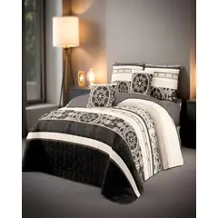 GENERICO - CUBRECAMA CON DISEÑOS KING 250 X 270 CM + 2 ALMOHADAS P16