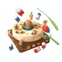 GENERICO - Juego Mesa de Pesca Giratorio Capibara