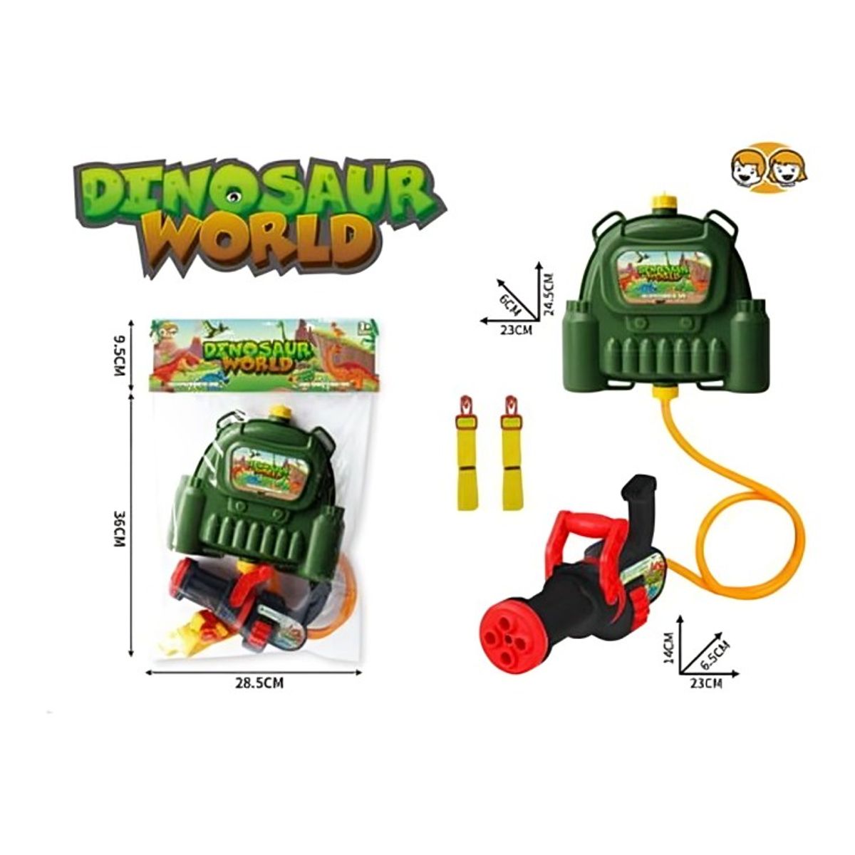 GENERICO - Mochila de Agua Dinosaurio