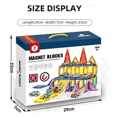 GENERICO - Bloque Magnetico Packing y Autos 68pcs