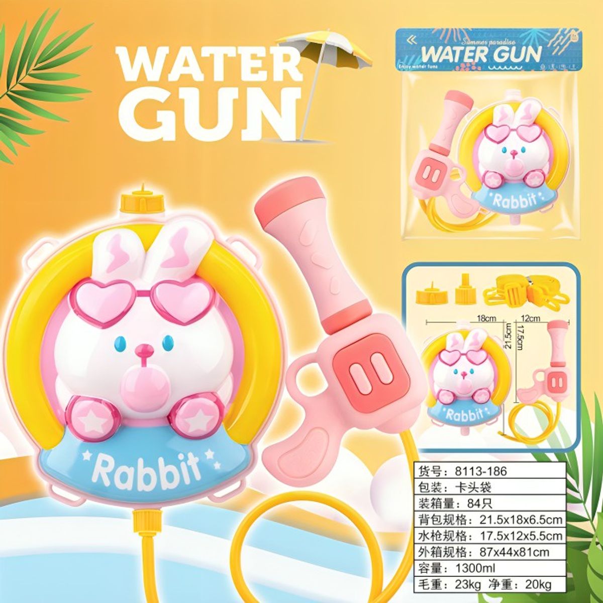 GENERICO - Mochila de Agua Conejo