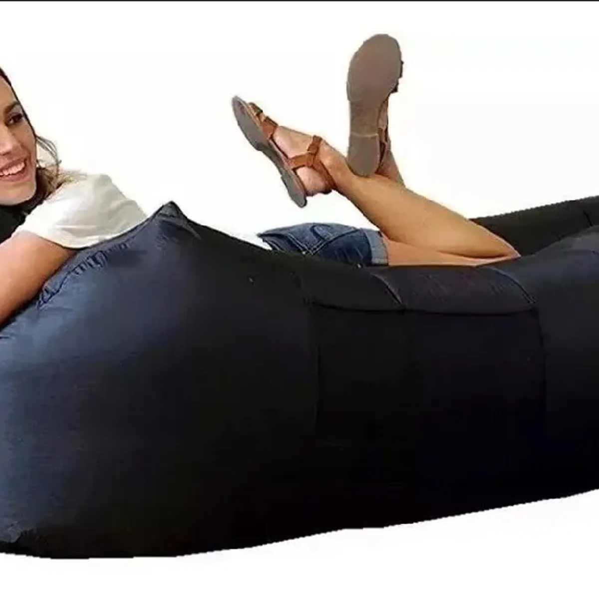 GENERICO - Sofa Sillón Inflable Tumbona Banano Camping Playa