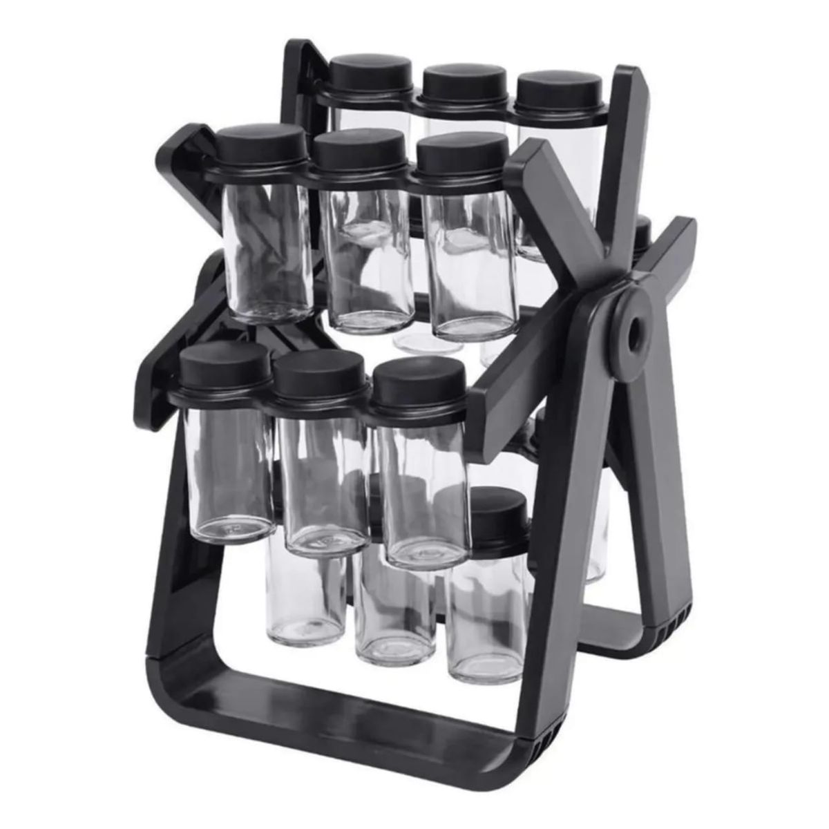 MOVI - ORGANIZADOR DE COSMETICOS Y ALIÑOS FRASCOS DE VIDRIO