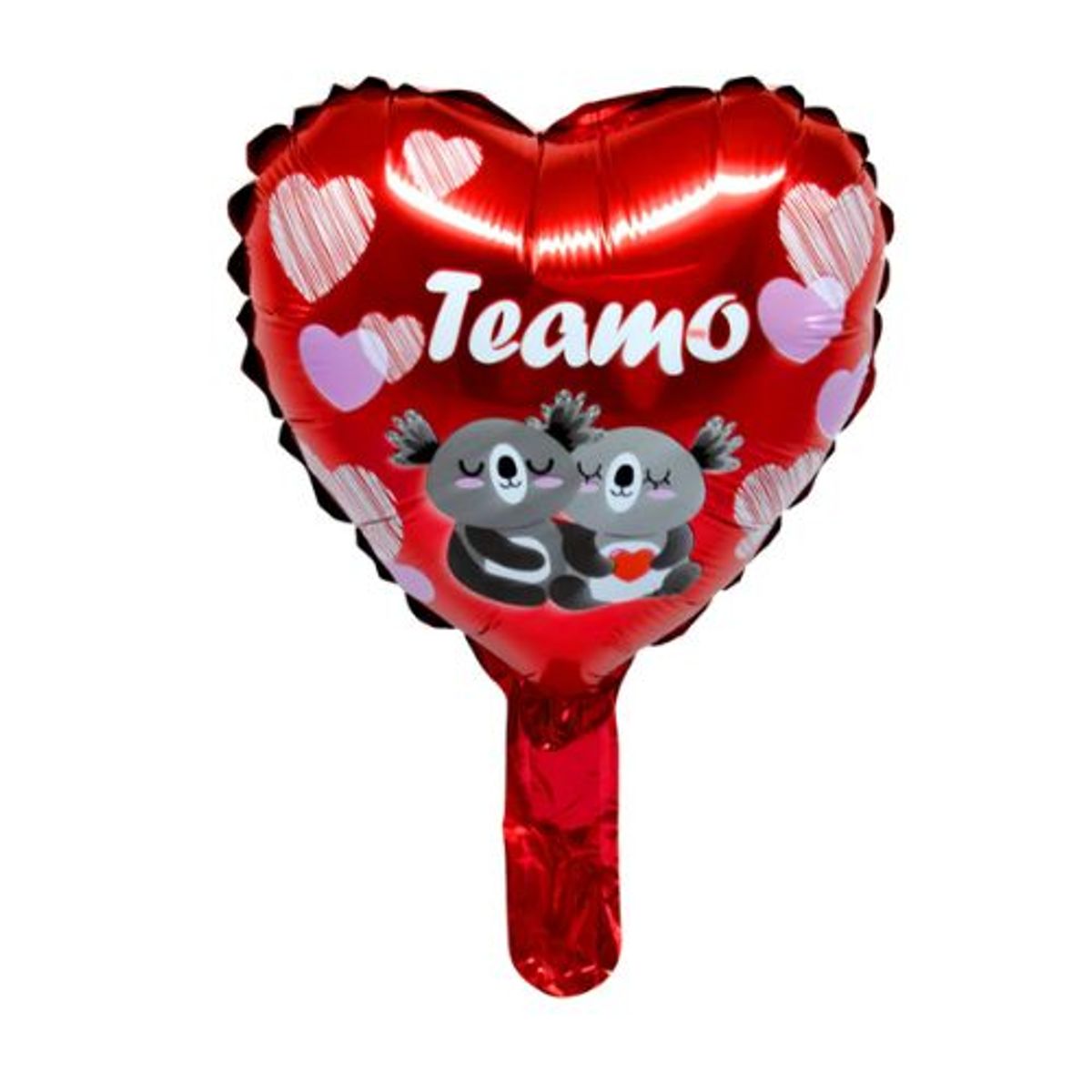 GENERICO - Globo Metálico 10 Corazón Te Amo Koalas 50 Unidades