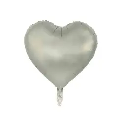 GENERICO - Globo Metálico 18 Corazón Chrome 50 Unidades