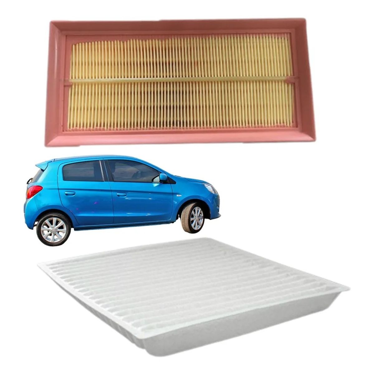 GENERICO - Filtro De Aire Y Polen Mitsubishi Mirage 1.2 2014-2022