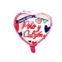 GENERICO - Globo Metálico 18 Poto y Calzón 1 Unidad