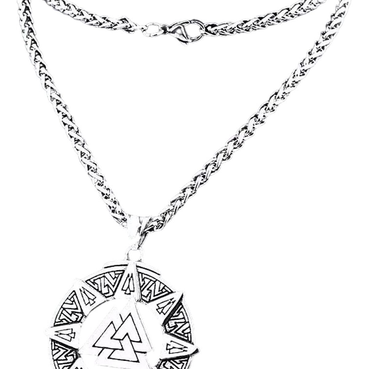GENERICO - Collar Valknut Vikingo Hombres Caballeros Moda 2019 00