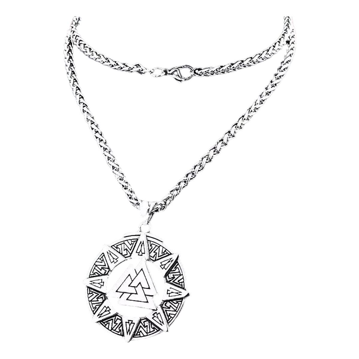 GENERICO - Collar Valknut Vikingo Hombres Caballeros Moda 2019 00