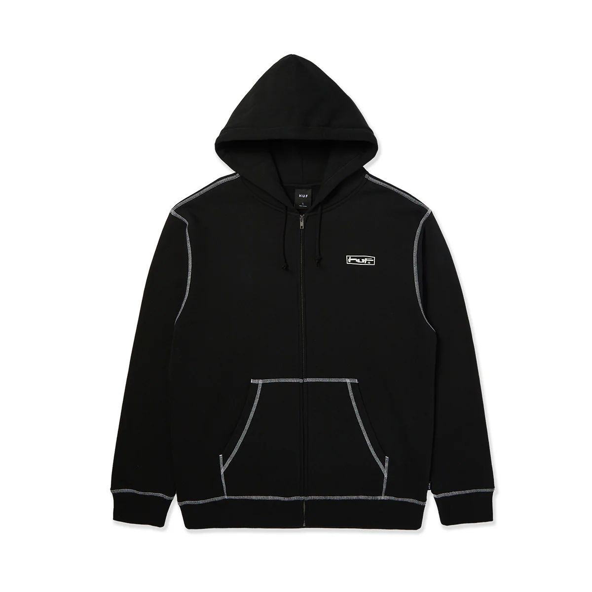 HUF - Poleron HUF Stretch F/Z Hoodie Blk