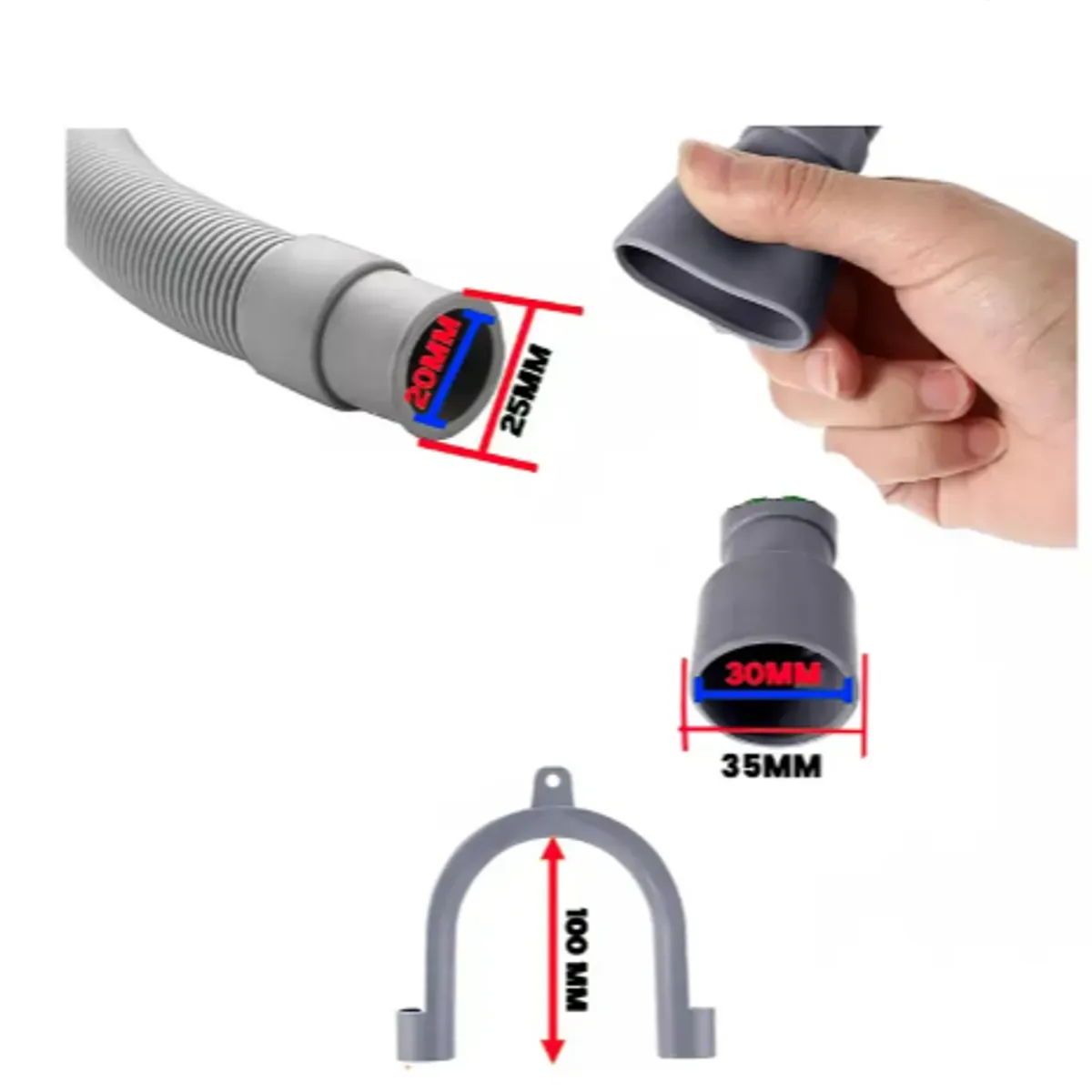 GENERICO - Manguera Para Lavadora De Desague Descarga 3 Mts Universal