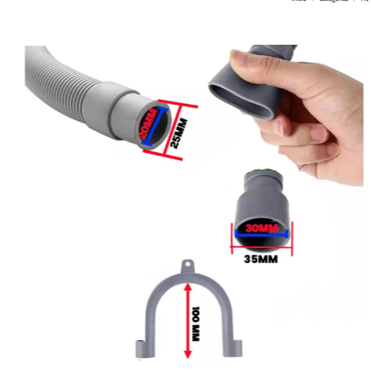 GENERICO - Manguera Para Lavadora De Desague Descarga 3 Mts Universal