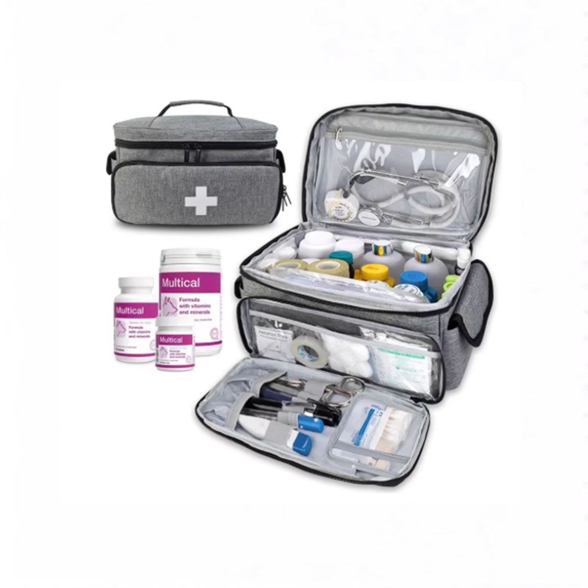 GENERICO - Bolsa De Almacenamiento Médica Doméstica Gris