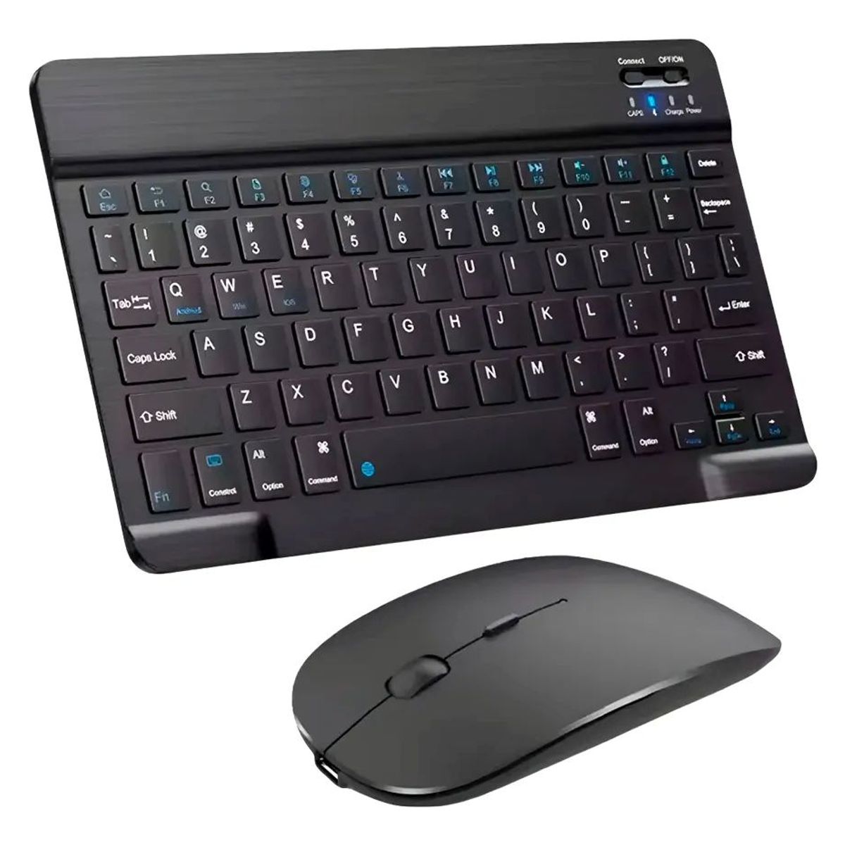 GENERICO - Kit Teclado +mouse Inalambrico Bluetooth Para Pc Android Ios Mouse Negro Teclado Negro