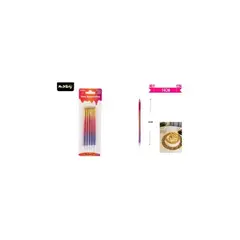 GENERICO - Velas color metálico degradado 14cm 6pcs